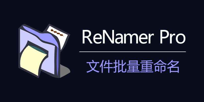 ReNamer Pro 汉化激活 专业版 文件批量重命名 7.5