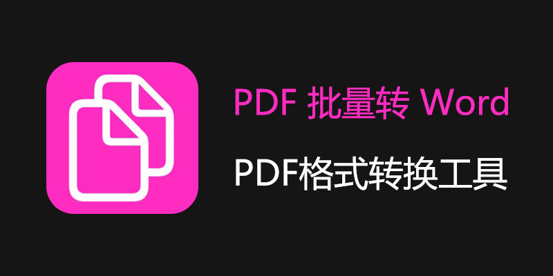 PDF 批量转 Word 软件 v1.0 PDF格式批量转换工具