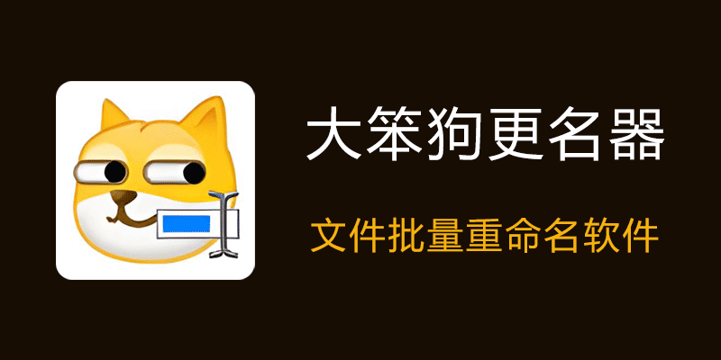 大笨狗更名器 v4.56 免费文件批量重命名软件